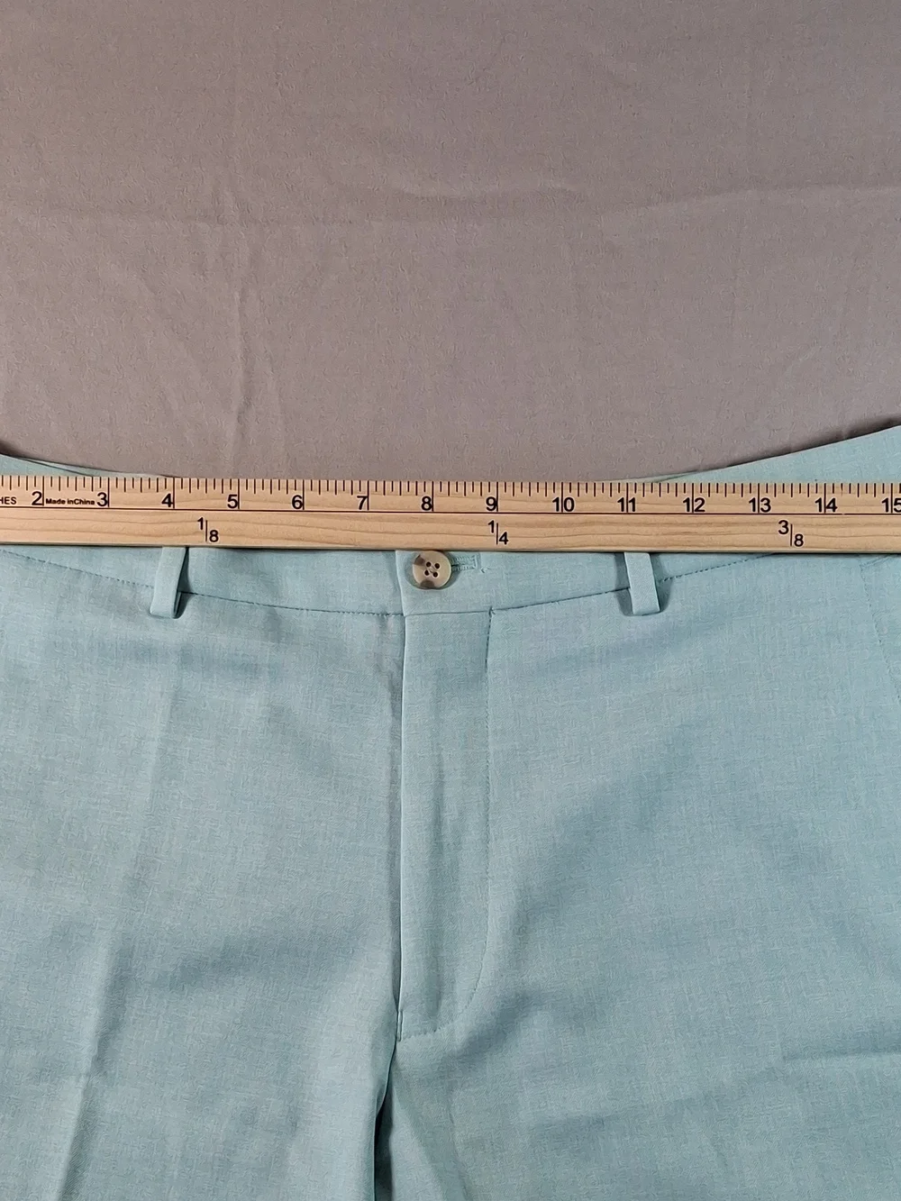 Peter Millar Seafoam Flat Front Linen-Blend Shorts